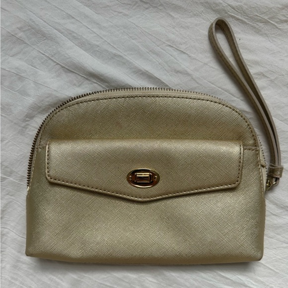 Talbots Elegant Gold Women's Clutch - Picture 1 of 4